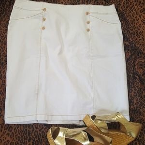 Ashley Stewart Denim Skirt